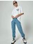Baskılı Oversize T-Shirt - Beyaz 2
