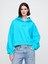 Kadın Mavi Gap Logo Vintagesoft Crop Fleece Sweatshirt 1