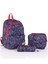 Rlx-8640 Iilkokul Okul Çantası Kalemlikli Beslenme Çantalı Üçlü Set Öğrenci Günlük Lacivert 1