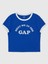 Kadın Koyu Mavi Gap Logo Crop T-Shirt 1
