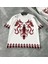 Bisiklet Yaka Baskılı Oversize T-Shirt - Beyaz 1