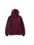 3 Iplik Pamuklu Kapşonlu Sweetshirt - Bordo 2