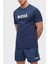 Logo Baskılı Pamuklu Regular Fit Bisiklet Yaka T Shirt Erkek T Shirt 50491706 413 1
