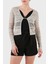 Nellie Ajurlu Regular Fit V Yaka Simli Kısa Hırka W5GR15Z3E22 Bayan Hırka W5GR15 Z3E22 F97H 1