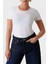 Cn Ss Taşlı Logo Pamuk Slim Fit T Shirt W5GI17J1314 Bayan T Shirt W5GI17 J1314 G011 1