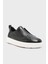 Logolu Deri Kalın Tabanlı Slip-On Sneaker Ayakkabı Erkek Ayakkabı MBCD21995BARTMVIN01 2