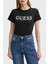 Kamelie Logolu Pamuklu Slim Fit Bisiklet Yaka T Shirt V5GI15J1314 Bayan T Shirt V5GI15 J1314 Jblk 1
