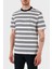 Çizgili Pamuk Regular Fit Bisiklet Yaka T Shirt Erkek T Shirt 50520298 405 4