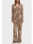 Sasha Leopar Desenli Regular Fit Yüksek Bel Bol Paça Modal Pijama Takımı O5RX08KCIN2 Bayan Pijama Takımı O5RX08 Kcın2 P1KN 1