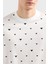 Regular Fit Bisiklet Yaka Tamamı Logolu T Shirt Erkek T Shirt EM001400 AF10017 F0085 5