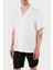 Keten Karışımlı Regular Fit Kısa Kollu Apaş Yaka Gömlek Erkek Gömlek EM000593 AF12356 U0002 2