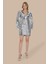 Payetli V Yaka Oversize Mini Elbise 4