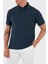 % 100 Pamuk Regular Fit Şerit Detaylı Düğmeli Polo Yaka T Shirt Erkek Polo Yaka T Shirt MRMD0016 AJ266 B3681 1