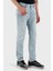 Streç Pamuklu Slim Fit Düşük Bel Dar Paça Jeans Erkek Kot Pantolon EM000121 AF13281 MB003 4