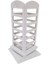 96 Lı 360 Döner Küpelik Standı Süet Krem(18 X35 Cm) 1