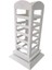 96 Lı 360 Döner Küpelik Standı Süet Krem(18 X35 Cm) 2