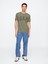 Erkek Haki Everyday Soft Gap Logo T-Shirt 4