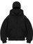 Samuray Zıp Fermuarlı Kapüşonlu Sweatshirt- Siyah 2