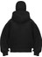 Samuray Zıp Fermuarlı Kapüşonlu Sweatshirt- Siyah 4