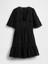 Kadın Siyah Eyelet Mini Elbise 2