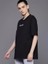 Kadın Baskılı Oversize T-Shirt - Siyah 2