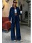 Gömlek ve Palazzo Pantolon Klasik Denim Takım 10070 5