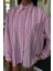 Çizgili Pembe Poplin Gömlek 3451 3