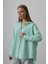 Geniş Manşet Detaylı Gömlek - Mint 3