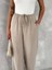 Ayrobin Oversize Kadın Pantalon - Bej 2