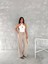 Ayrobin Oversize Kadın Pantalon - Bej 3