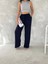 Ayrobin Oversize Kadın Pantalon - Lacivert 1