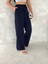 Ayrobin Oversize Kadın Pantalon - Lacivert 4