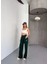 Osy Modal Yumuşak Dokulu Kumaş Nakış Işlemeli Rahat Bol Paça Eşofman Pantalon - Siyah 3