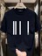 Aıcg Baskılı Kadın Oversize Bisiklet Yaka T-Shirt - Siyah 1