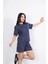 Osy Modal Yumuşak Dokulu Kumaş Kadın Bisiklet Yaka T-Shirt Kısa Şort Ikili Takım - Antrasit 1