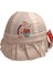 Spteks Kitti 4-8 Yaş Kız Çocuk Pudra Renk Baskı Figürlü Yazlık Maksi Şapka 1