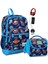 Okul Çantası Ve Beslenme Çantası Seti - Erkek Çocuk Mavi Lacivert Uzay - Usb Soketli 1