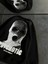 Kışlık Bisiklet Yaka Baskılı Sweatshirt - Siyah 3