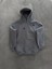 Kapşonlu Üç Iplik Penye Basic Sweatshirt - Boyalı Gri 2