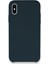 Apple iPhone X Kılıf Lansman Legant Silikon - Gece Mavisi Glstd 1