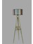 Sehbalı Tripod Yeşil Lambader Silindir Renkli Abajurlu 2