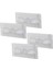 4pcs Raf Ayak Aparatı Şeffaf Pvc Yapışkanlı + Vidalanabilir 2X10CM (5047) 1
