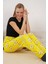 4323 Desenli Pijama Altı - Sarı 1