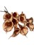 Yapay Çiçek Bronz Renk Gala Eva Malzeme Cala Flower 8li Demet 4