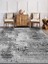 Wintage Füme Gri Desenli Halı, Dokuma Taban Dekoratif Şönil Ks-Dkm-82 3