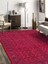 Nar Çiçeği Rengi, Dokuma Taban Halı Kilim Desen Dekoratif Şönil 1
