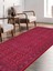 Nar Çiçeği Rengi, Dokuma Taban Halı Kilim Desen Dekoratif Şönil 5