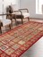 Kırmızı Mozaik Desenli Halı, Dokuma Taban Dekoratif Şönil KS-DKM-109 5