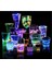 Parti LED Şişe Bardak Etiketi 6 cm 6 Led’li 7 Renk + Renk Döngüsü 4