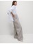 Denim Büzgülü Wide Leg Pantolon 1